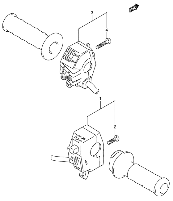 DR650 Рулевой переключатель