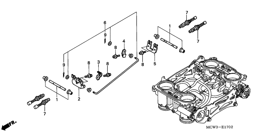 VFR800 (ABS) Дроссель