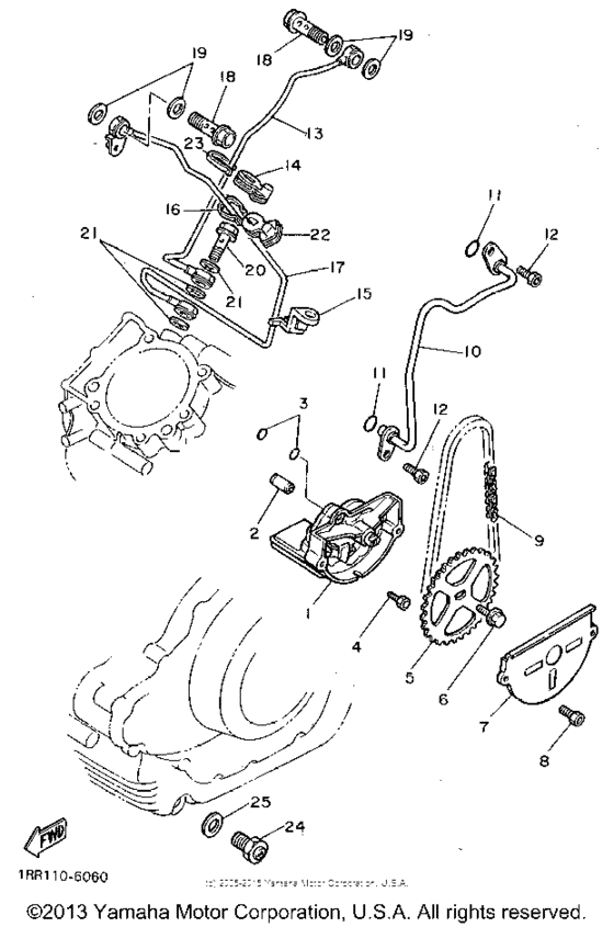 XV750D Масляный насос