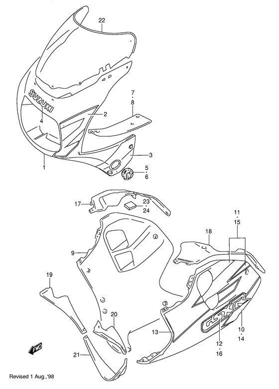 Cowling body