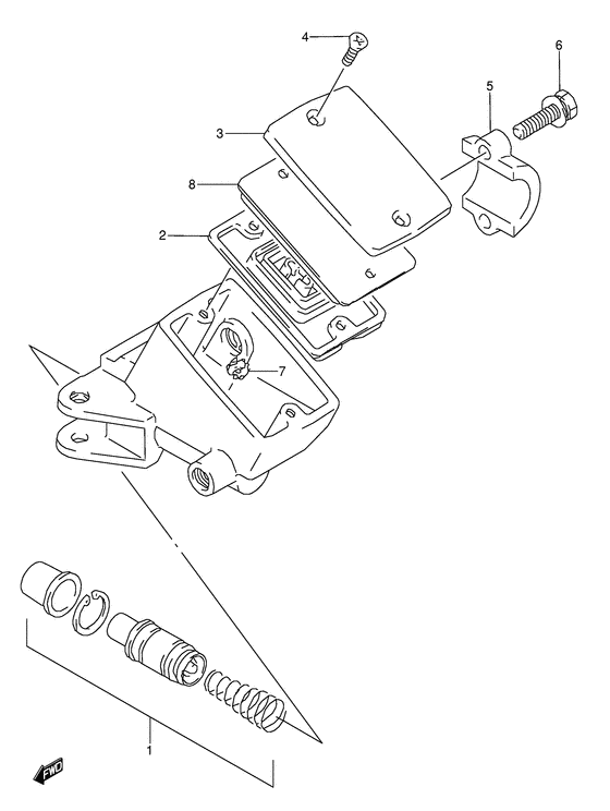 GSX-R1100 Передний тормозной цилиндр