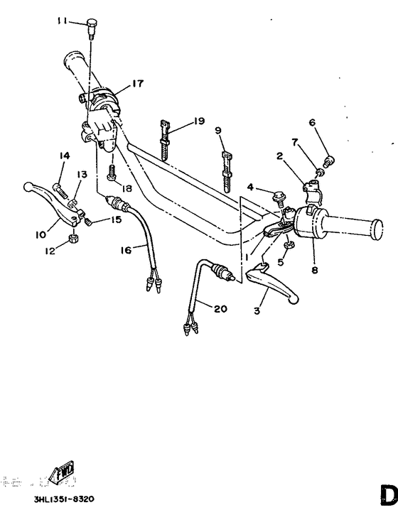 Handle switch. lever
