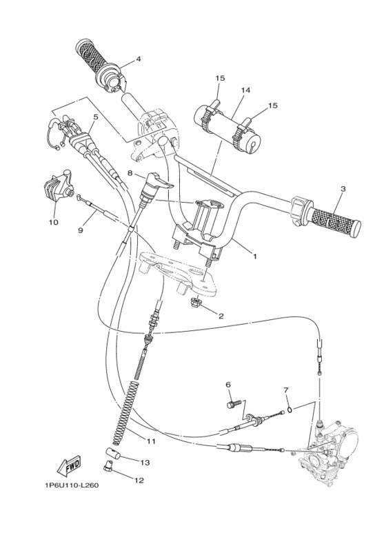 Steering handle & cable