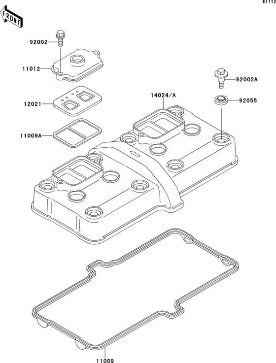 ZX600 Крышка головки цилиндров