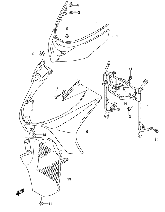 Front leg shield