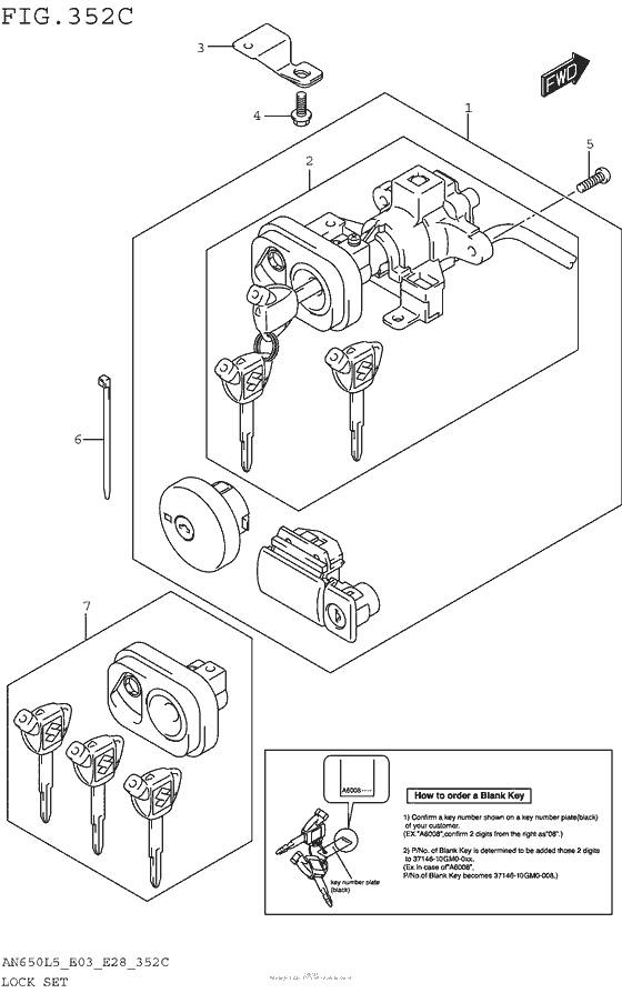 Lock Set (An650Zl5 E28)