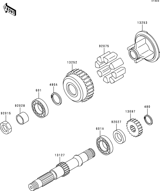 Secondary shaft
