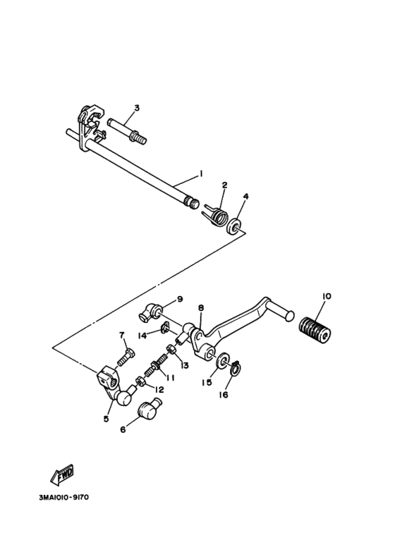 TZR250 ｼﾌﾄｼﾔﾌﾄ