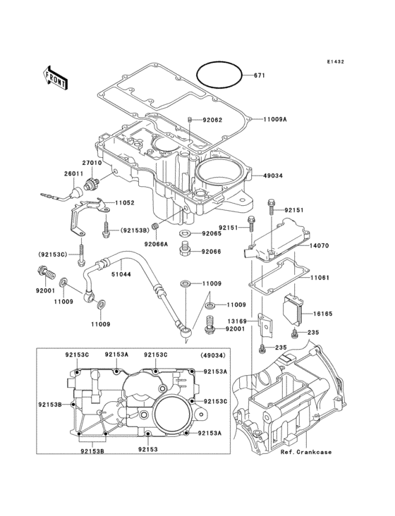 ZR1200 Поддон картера