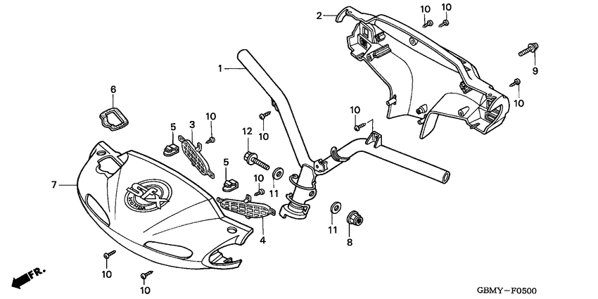 Steering handle/ handle cover