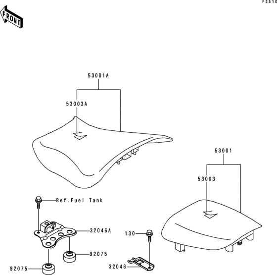 ZX600 Сиденье