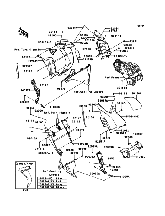ZG1400 Обтекатель цепнральный