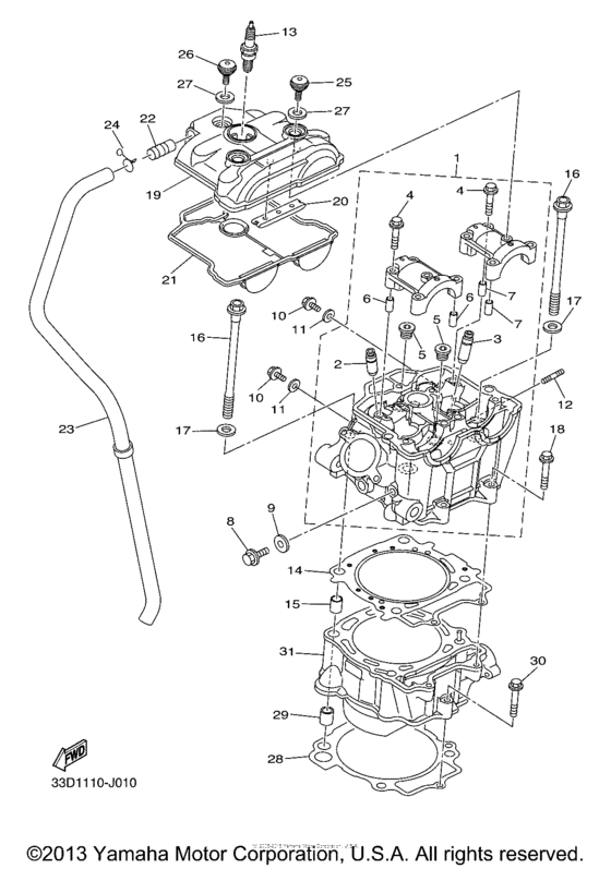 YZ450FAB Цилиндры