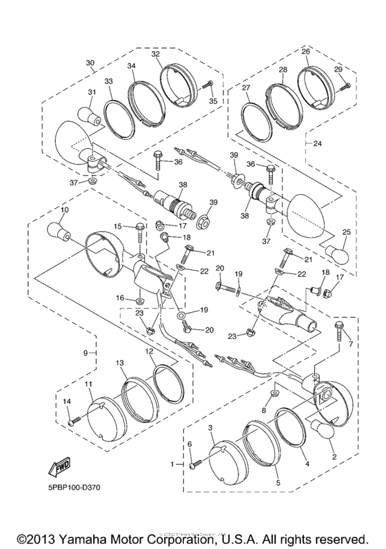 XVS11V-F Поворотники