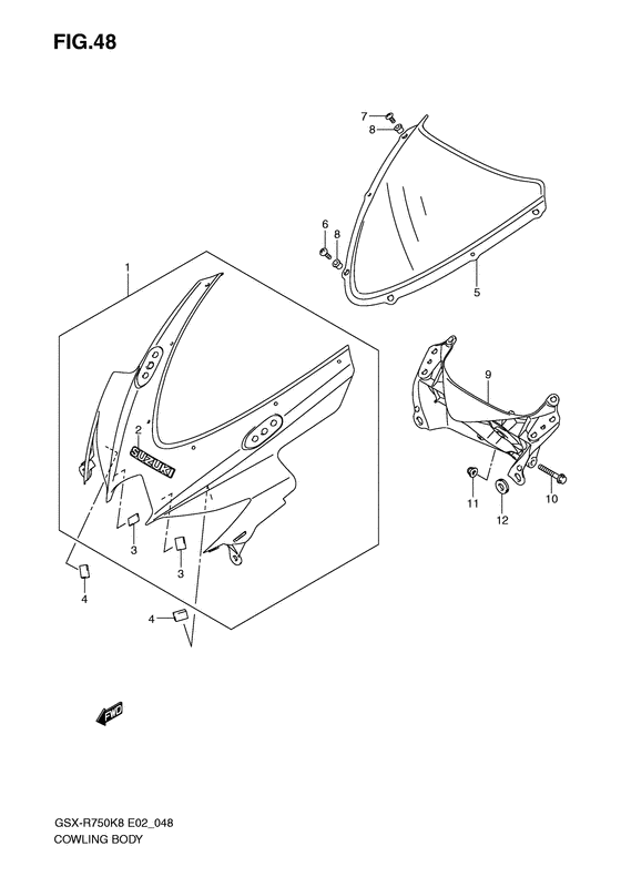 Cowling body