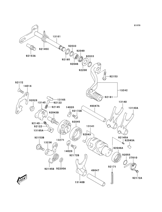 Gear change mechanism(1/2)