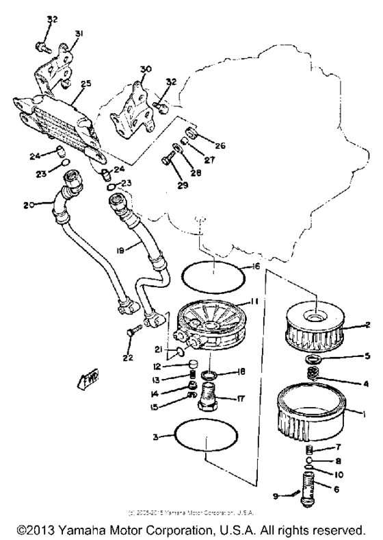 Oil cooler oil cleaner