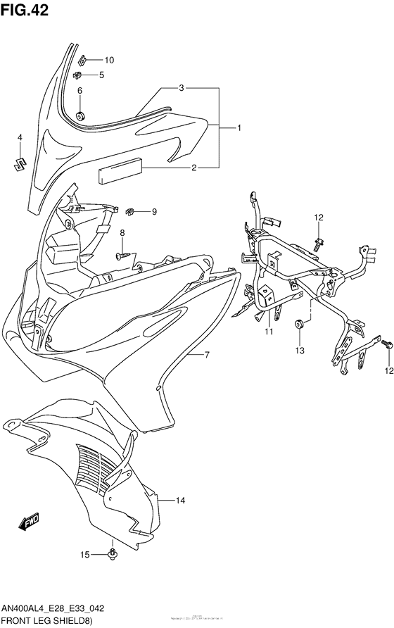 Front Leg Shield (An400Zal4 E28)