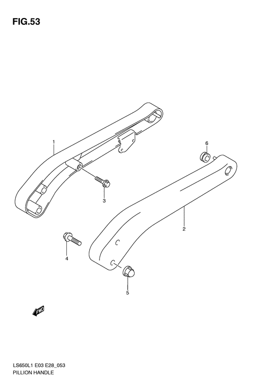 Pillion handle