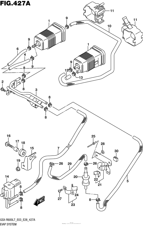 Evap System (Gsx-R600L7 E33)