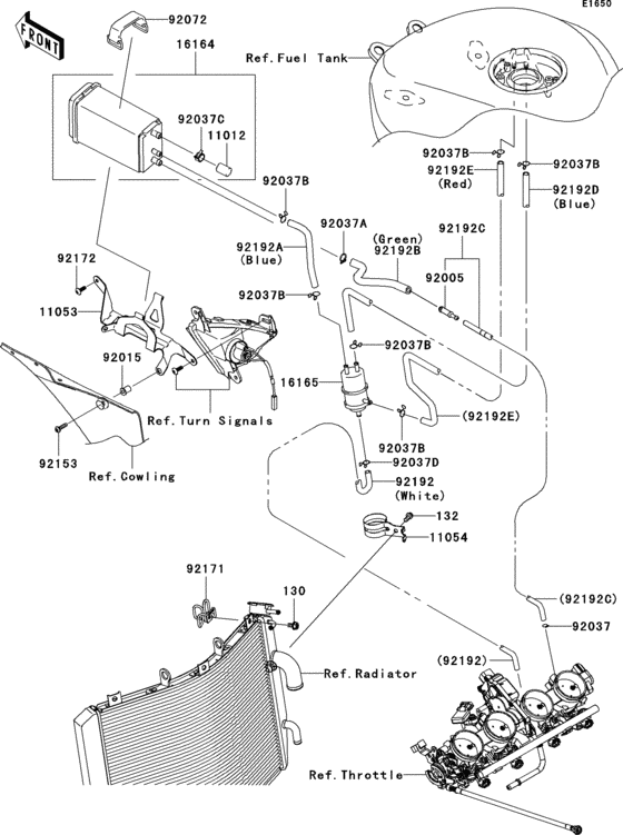 ZX1000 Fuel evaporative system(1 / 2)(ca)