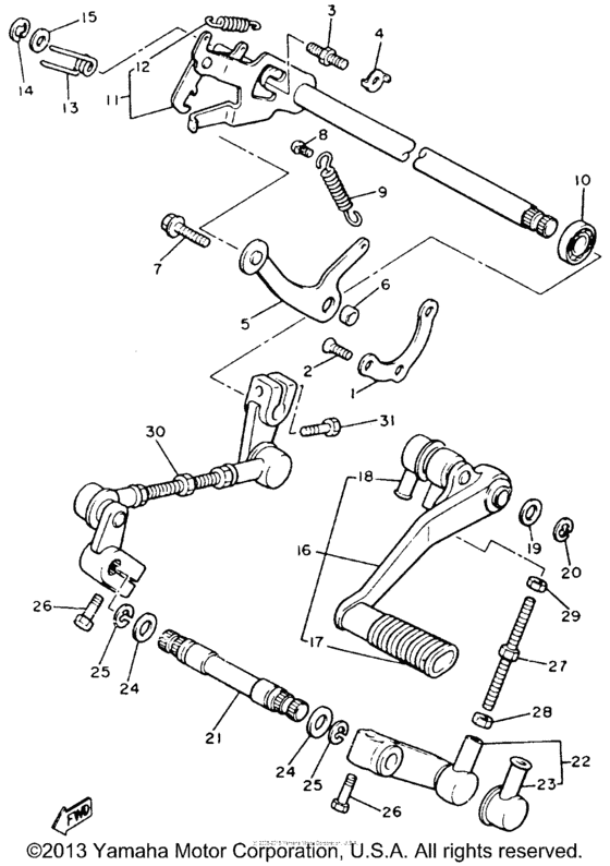 XVZ12TDK Вал переключения