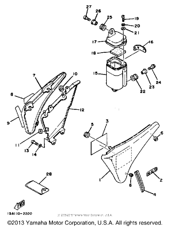 XT200K Side cover - tool