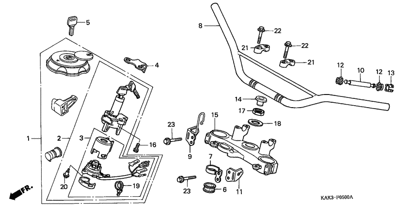 Handle pipe/top bridge