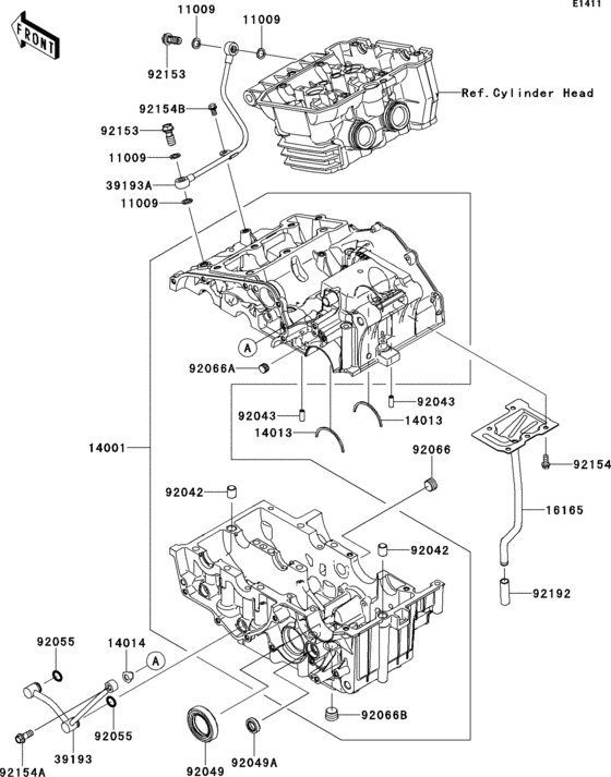EX300 Картер двигателя