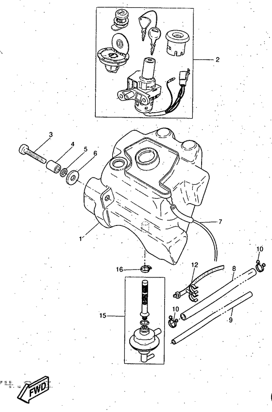YQ50 Топливный бак