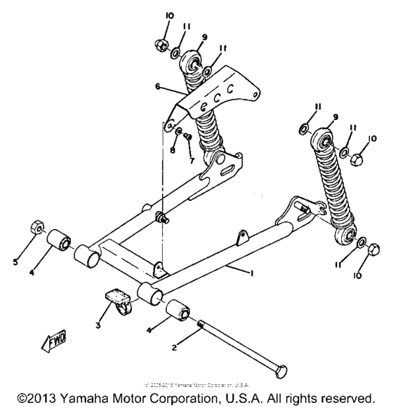 Rear arm - rear cushion