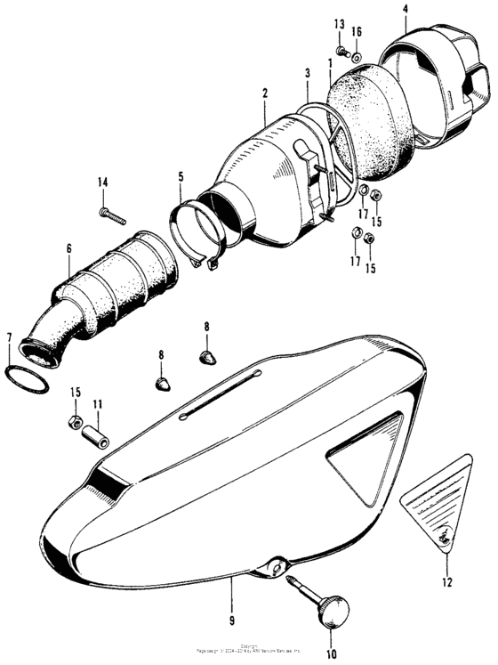 Air cleaner + side cover