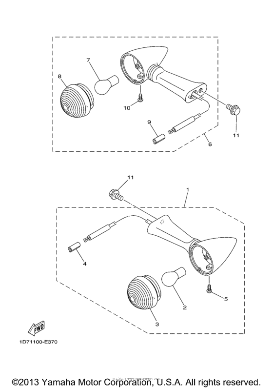 XV1900CT Поворотники