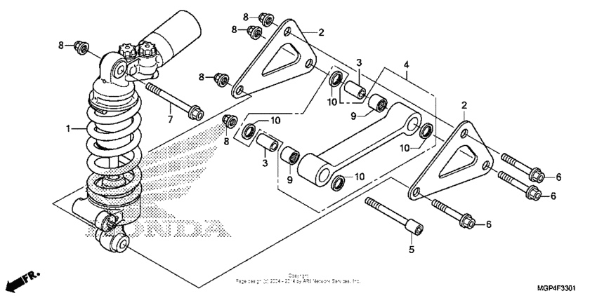 Rear shock absorber (2)