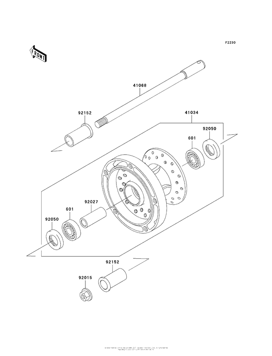 VN900 Переднее колесо