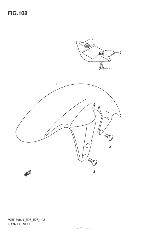 Front Fender (Vzr1800L4 E33)
