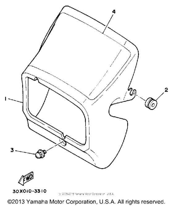 XT250L Обтекатель