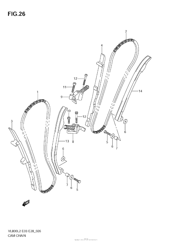 VZ800 Цепь ГРМ