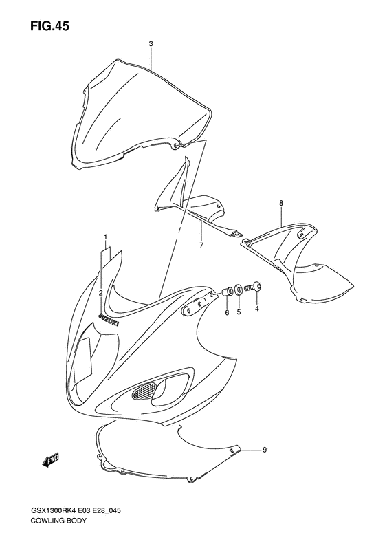 Cowling body