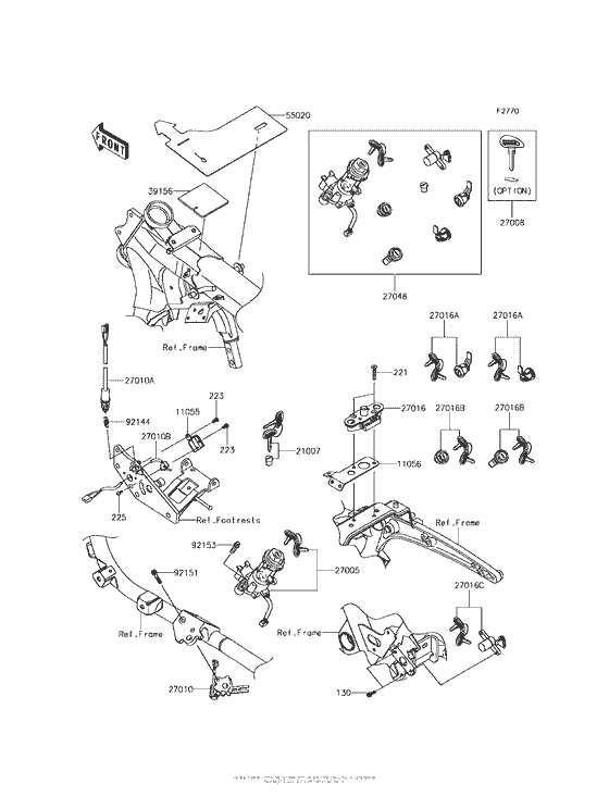 VN1700 Замок зажикания