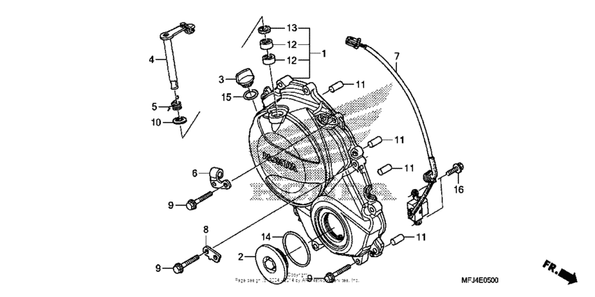  Правая крышка картера