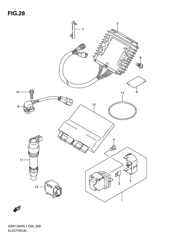 GSX1300R Equipo electrico