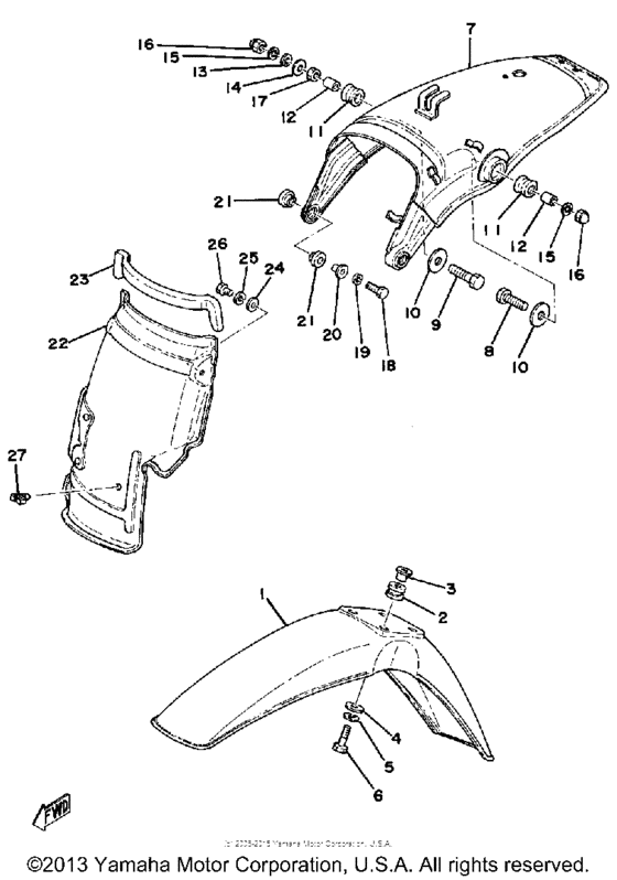 Front fender - rear fender