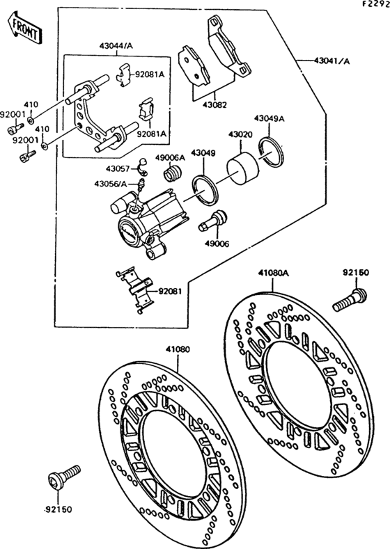 Front brake(zg1000-a7/a8)