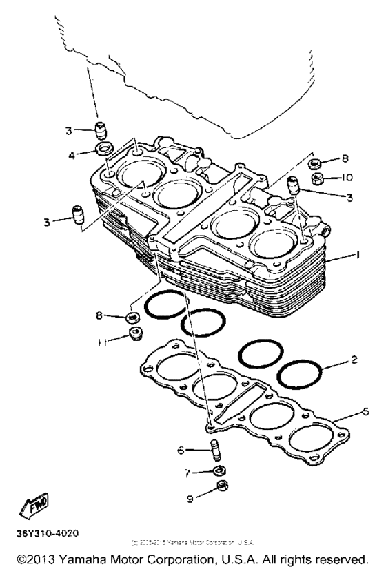 FJ1200BC Цилиндры