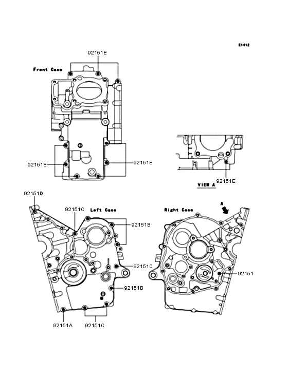 VN250 Болты крепления картера