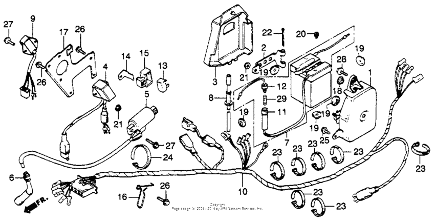 Wire harness + battery 78-81