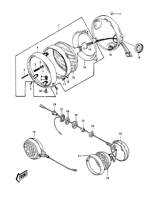 Headlight/pursuitlights