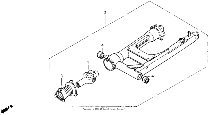 GL1500I Swingarm set 92