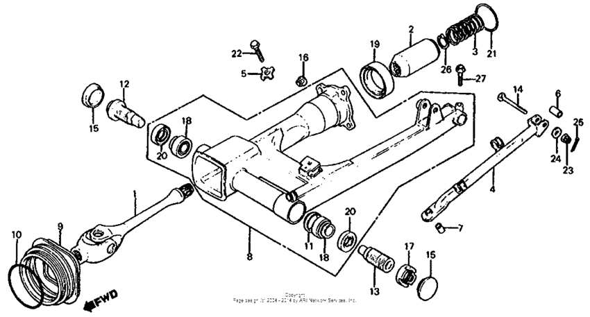 Swingarm + drive shaft